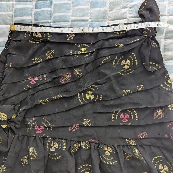 A.L.C. Avalon Mini Skirt | Metallic Print | Designer Party - Picture 8 of 11